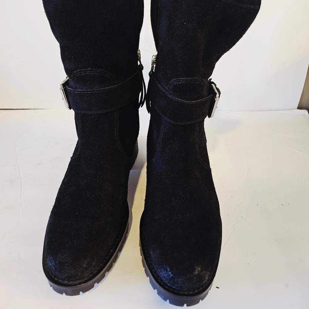 Sam Edelman Black Suede Winter Boots - Picture 4 of 12